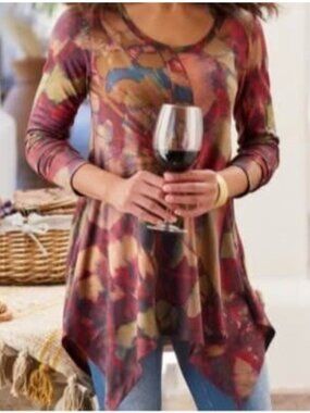 Soft Surroundings Size XL  Julia Asymmetrical Tunic